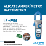 alicate amperimetro wattimetro